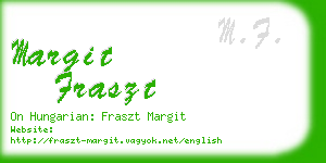 margit fraszt business card